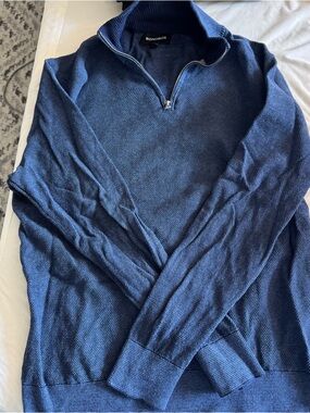 Bonobos Men’s Navy 1/4 Zip Knit Sweater